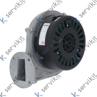 ventilador radial 230V tensión AC 50Hz 55W H1 156mm L1 160mm D1 ø 126mm B1 90mm H2 50mm