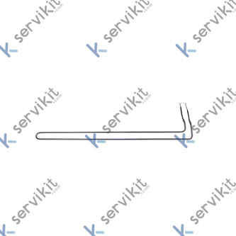 resistencia 900W 230V L 685mm An 110mm L1 32mm L2 653mm B1 70mm B2 40mm longitud del cable 700mm