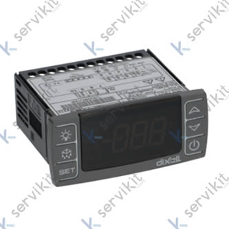 controlador electrónico DIXELL XR72CX-0N0C8-U medida de montaje 71x29mm