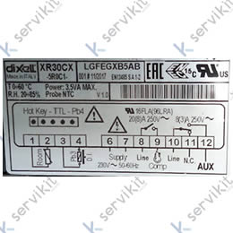 Termostato digital 2 reles 230v Infrico