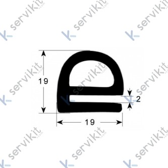 Burlete puerta horno Rational (1 metro)