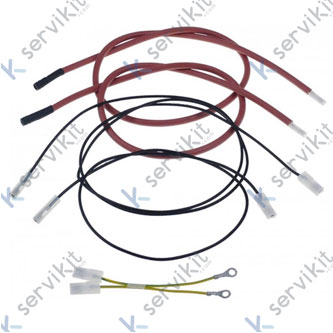 Kit cables encendido y deteccion llama horno Zanussi