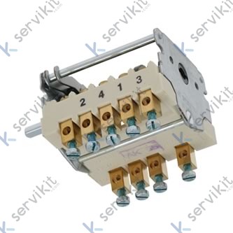 Interruptor 5 posiciones 25a 480v cuece pastas