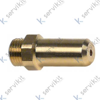 boquilla de gas rosca M10x1 taladro ø 1,9mm L 30mm EC 12