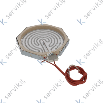 Resistencia radiante 4000w 400v Ø300mm cocina Bertos