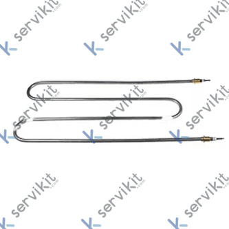 resistencia 800W 230V L 445mm An 195mm rosca 1/4" distancia de sujeción 186mm