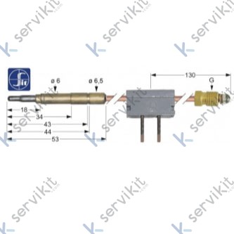 Termopar interrumpido m9x1 1000mm