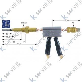 Termopar con interruptor m9x1 1000mm