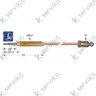 Termopar cabeza roscada m10x1 1500mm