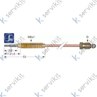 Termopar Sit cabeza roscada m8x1 1500mm