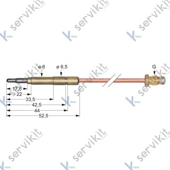 Termopar Sit cabeza lisa m8x1 1500mm