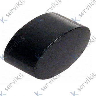 Botón negro 21x11mm lavavajillas