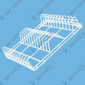 Cesta platos alambre lavavajillas 500x500x100mm