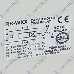 Relé Temporizador RR-WXX 230VAC 12/24VAC/DC