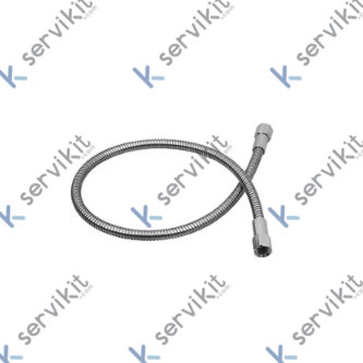 Sin imagen establecida Spiral wound Stainless Steel Flexible Hose L. 82cm F1/2 F1/2